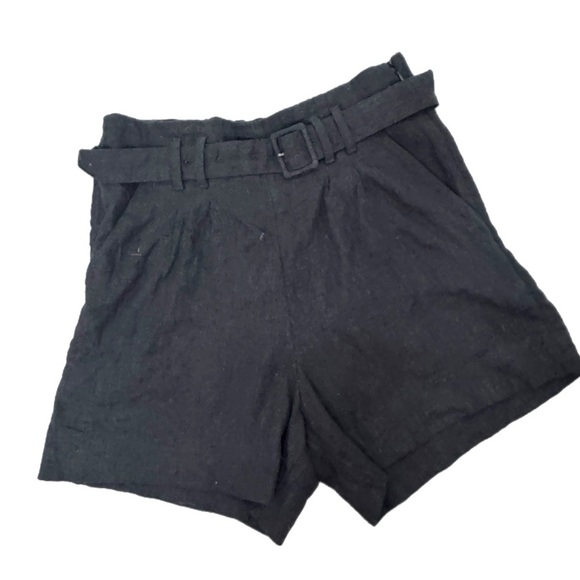 Abercrombie & Fitch Black High Waist Shorts - Picture 3 of 3